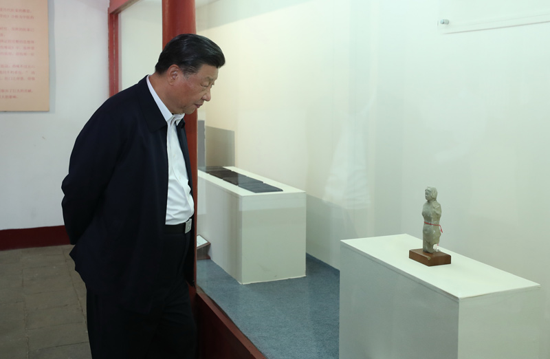 2021年5月12日，習近平總書(shū)記在南陽(yáng)市考察東漢醫學(xué)家張仲景的墓祠紀念地醫圣祠。 