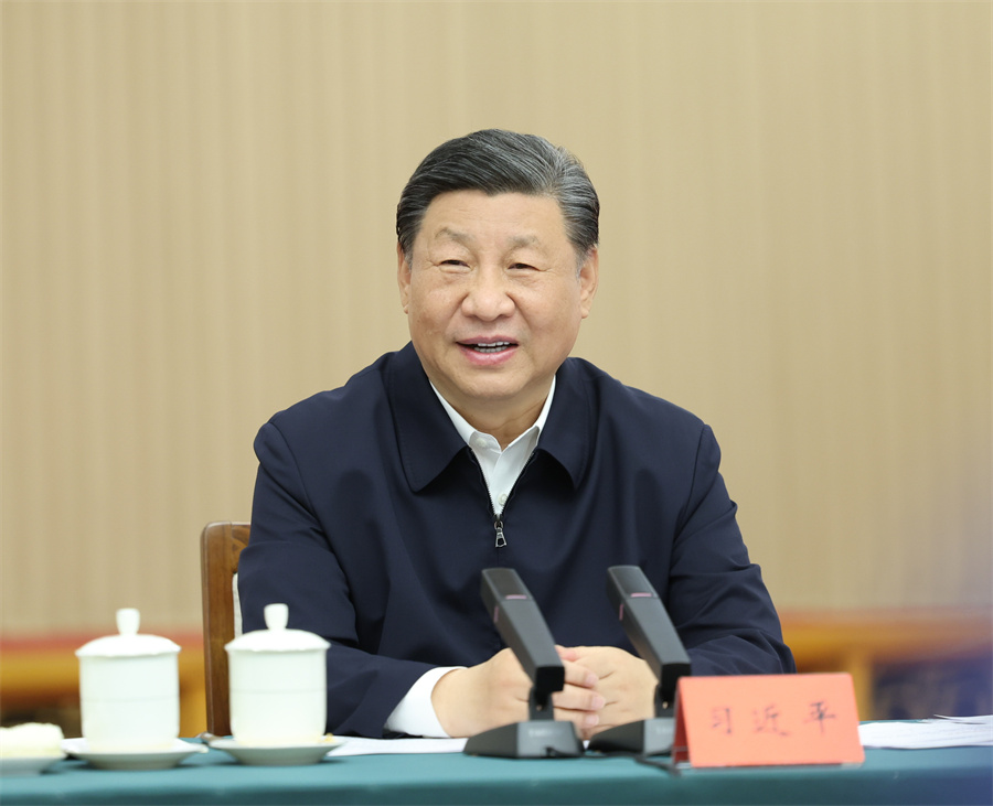 2024年5月23日下午，中共中央總書(shū)記、國家主席、中央軍委主席習近平在山東省濟南市主持召開(kāi)企業(yè)和專(zhuān)家座談會(huì )并發(fā)表重要講話(huà)。新華社記者 鞠鵬 攝